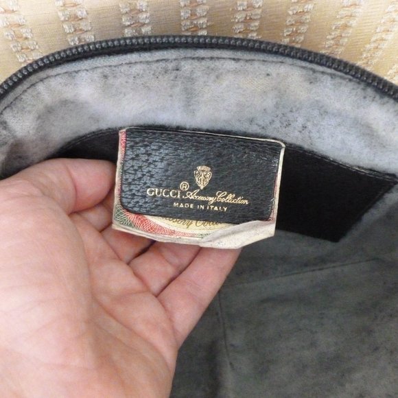 Gucci Navy GG Web Coated Canvas Crossbody Bag - Picture 8 of 10